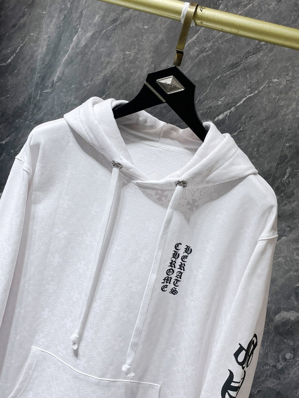 Chrome Hearts Floral Horseshoe Graphic Hoodie