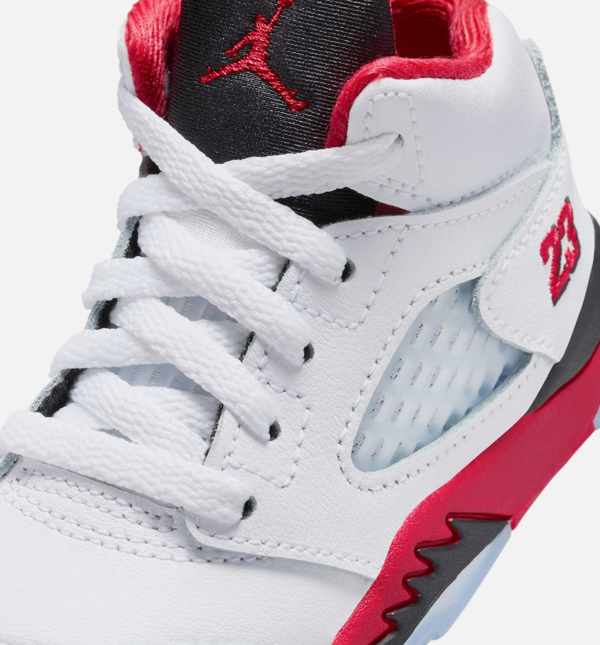 Air Jordan 5 Retro 'Fire Red' - Infant/Toddler Lifestyle Sneaker (Fire Red/White)