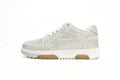 Off White Out Of Office OOO Low Tops Silver Strass OMIA189S23LEA0080101