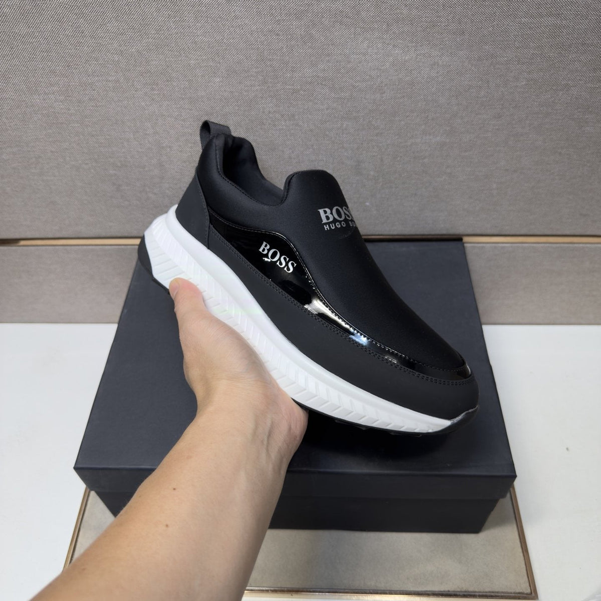 Hugo Boss Black Slip-On Shoes
