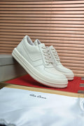 Rick Owens Paneled Platform Low-Top Sneakers