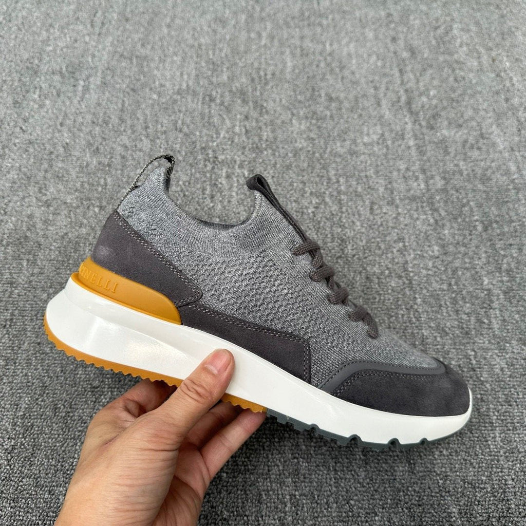 Brunello Cucinelli Knit Low-Top Sneakers