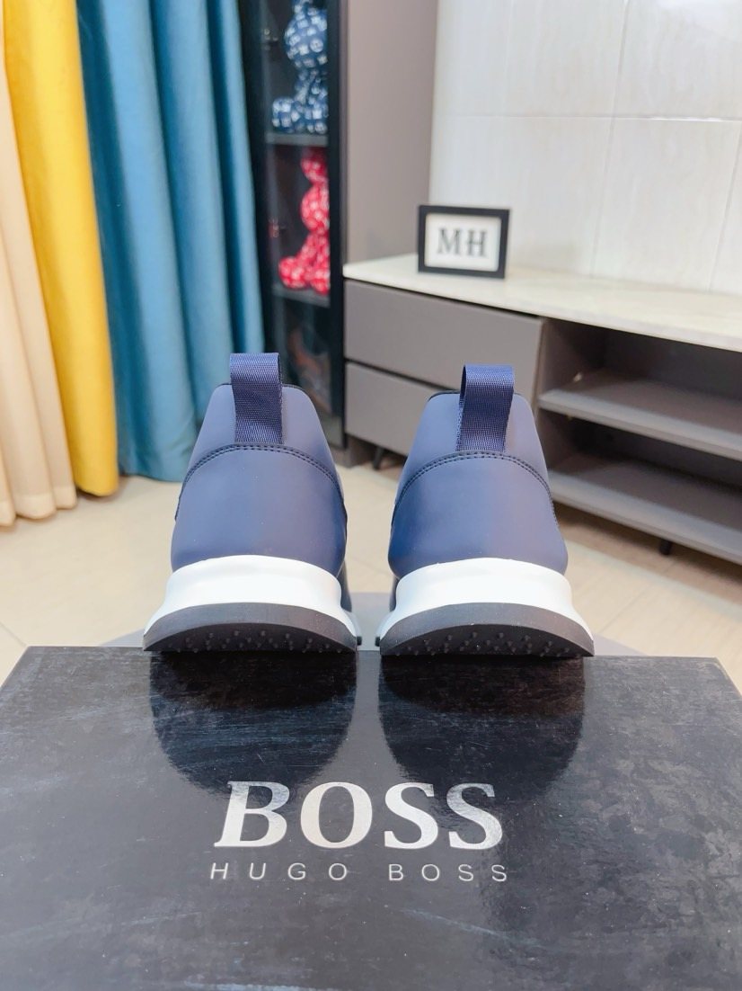 BOSS Ribbed Slip-On Sneakers