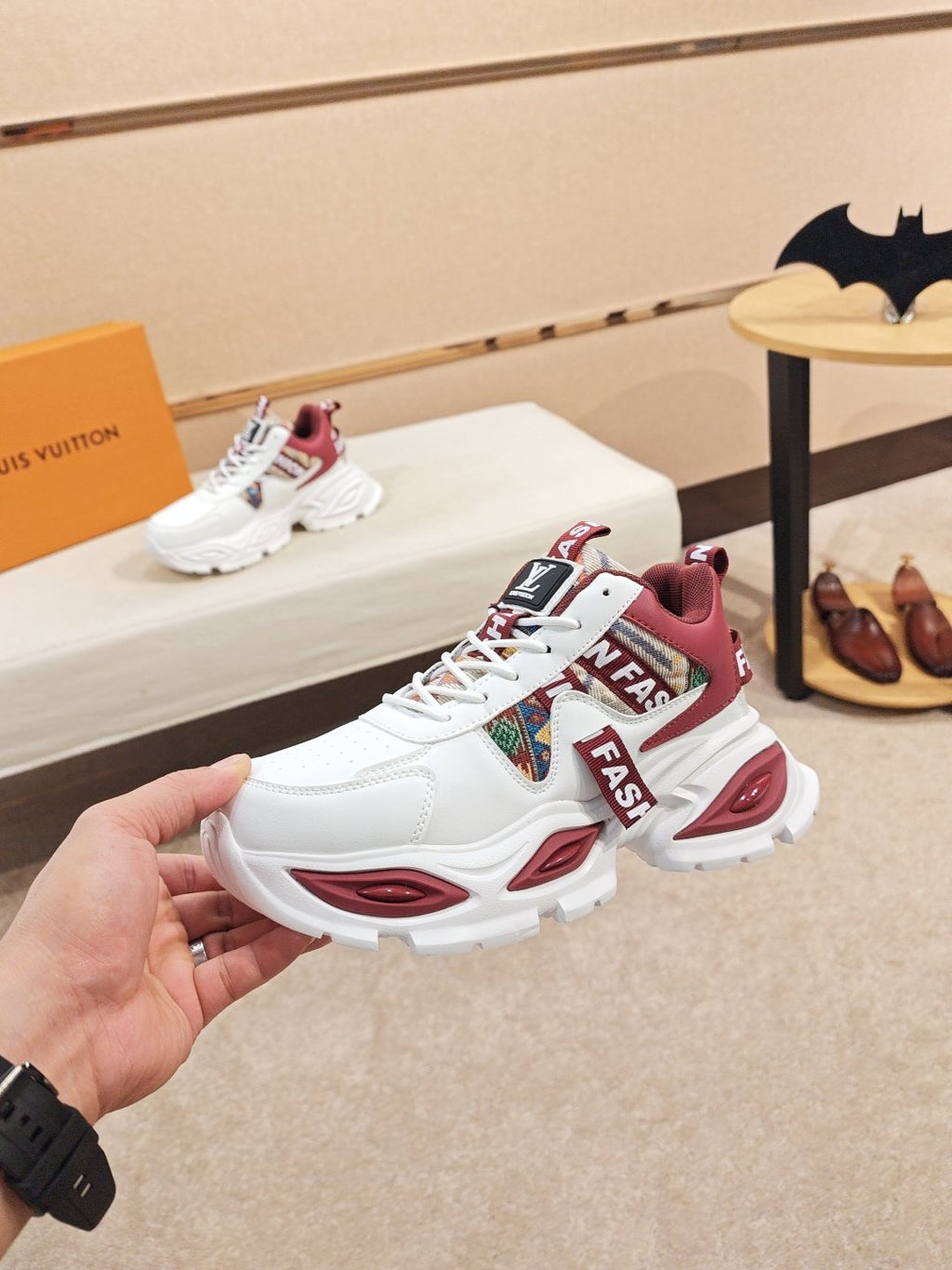 Louis Vuitton Paneled Chunky Sole Sneakers