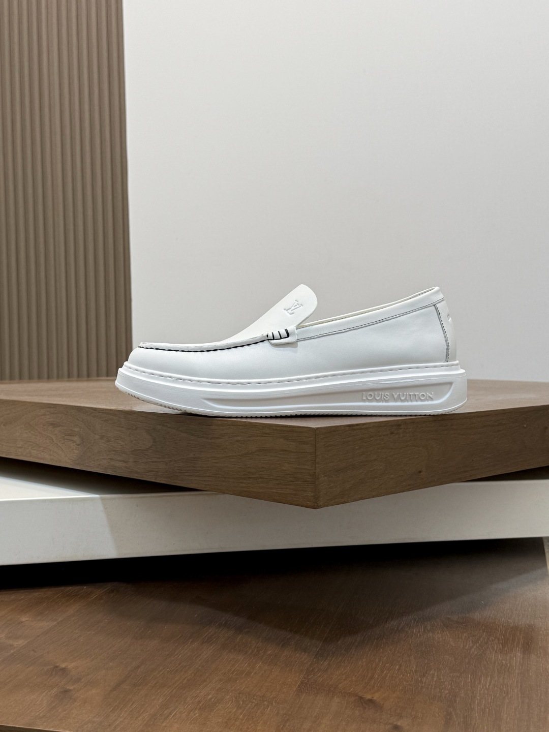 Louis Vuitton Men's Contrast-Stitched Slip-On Sneakers