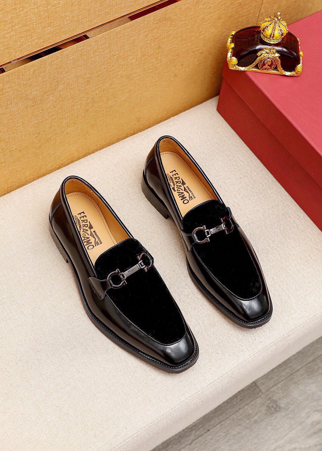 Ferragamo Silver-Hardware Bit Loafers