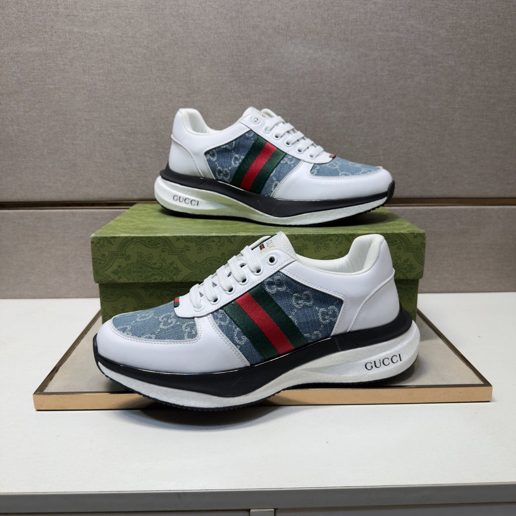 Gucci Web Stripe Low-Top Sneakers
