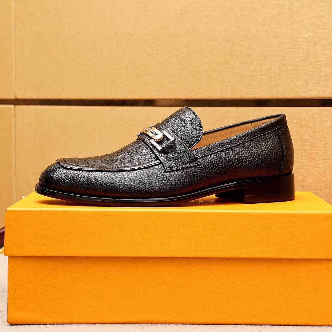 Louis Vuitton Men's Textured Bar Loafers