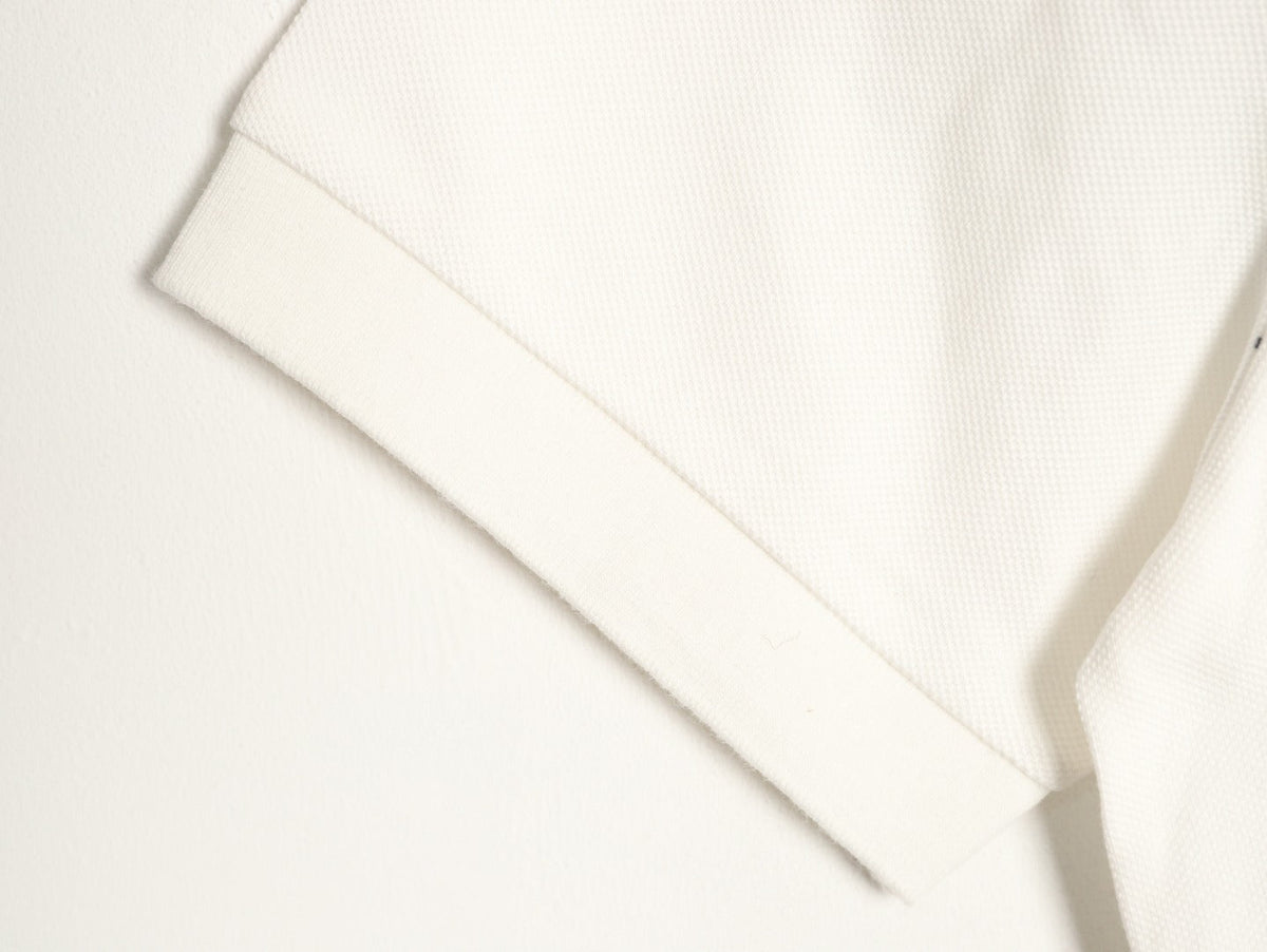Gucci GG Embroidered Short-Sleeve Polo Shirt - White