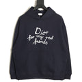 Dior “For My Real Friends” Slogan Hoodie - Black