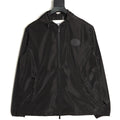Burberry Oval Equestrian Back-Graphic Hooded Jacket - Black