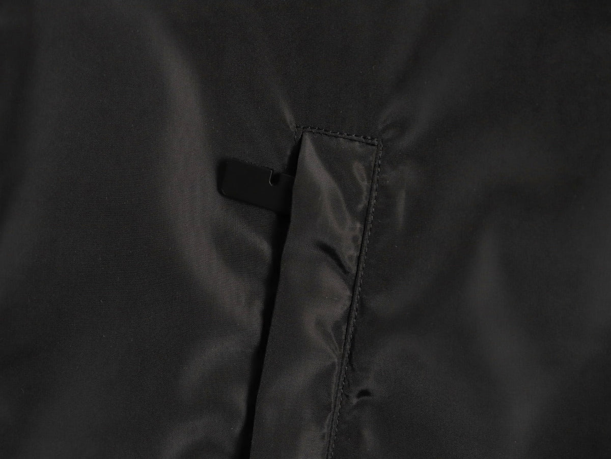 Burberry Oval Equestrian Back-Graphic Hooded Jacket - Black